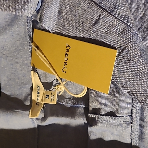 FREEWAY New Day to Evening Flared Heather Blue/White  Skort - Picture 5 of 12